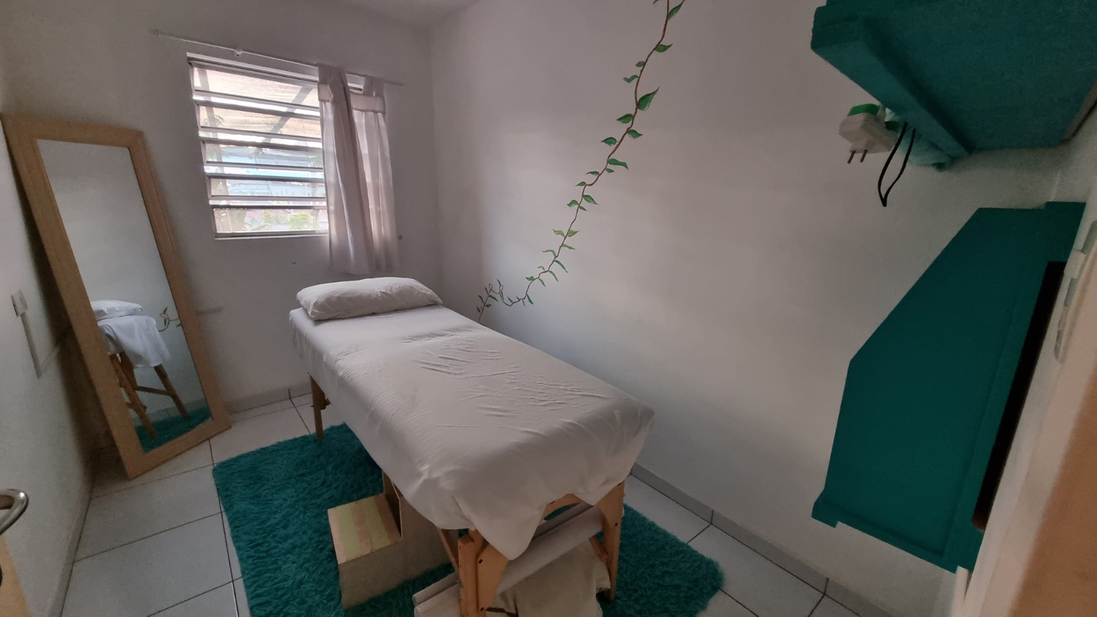 Sala de massagem da Clínica Inspirar